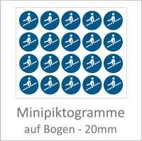 M012 "Handlauf benutzen" 20 mm Durchmesser á 10 Stück